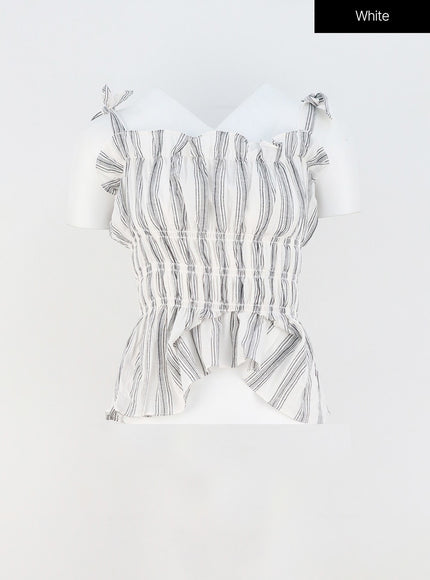 stripe-frill-top-oy326