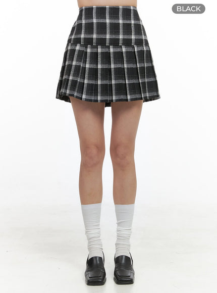 classic-checkered-pleat-skirt-os411