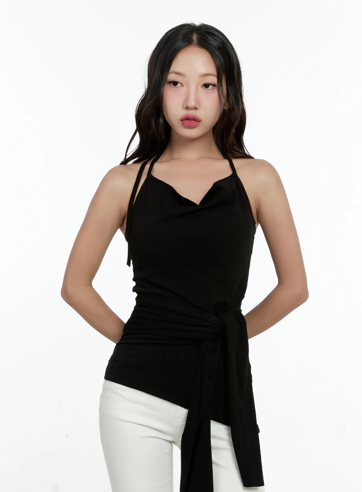 elegant-halter-drape-top-cg501