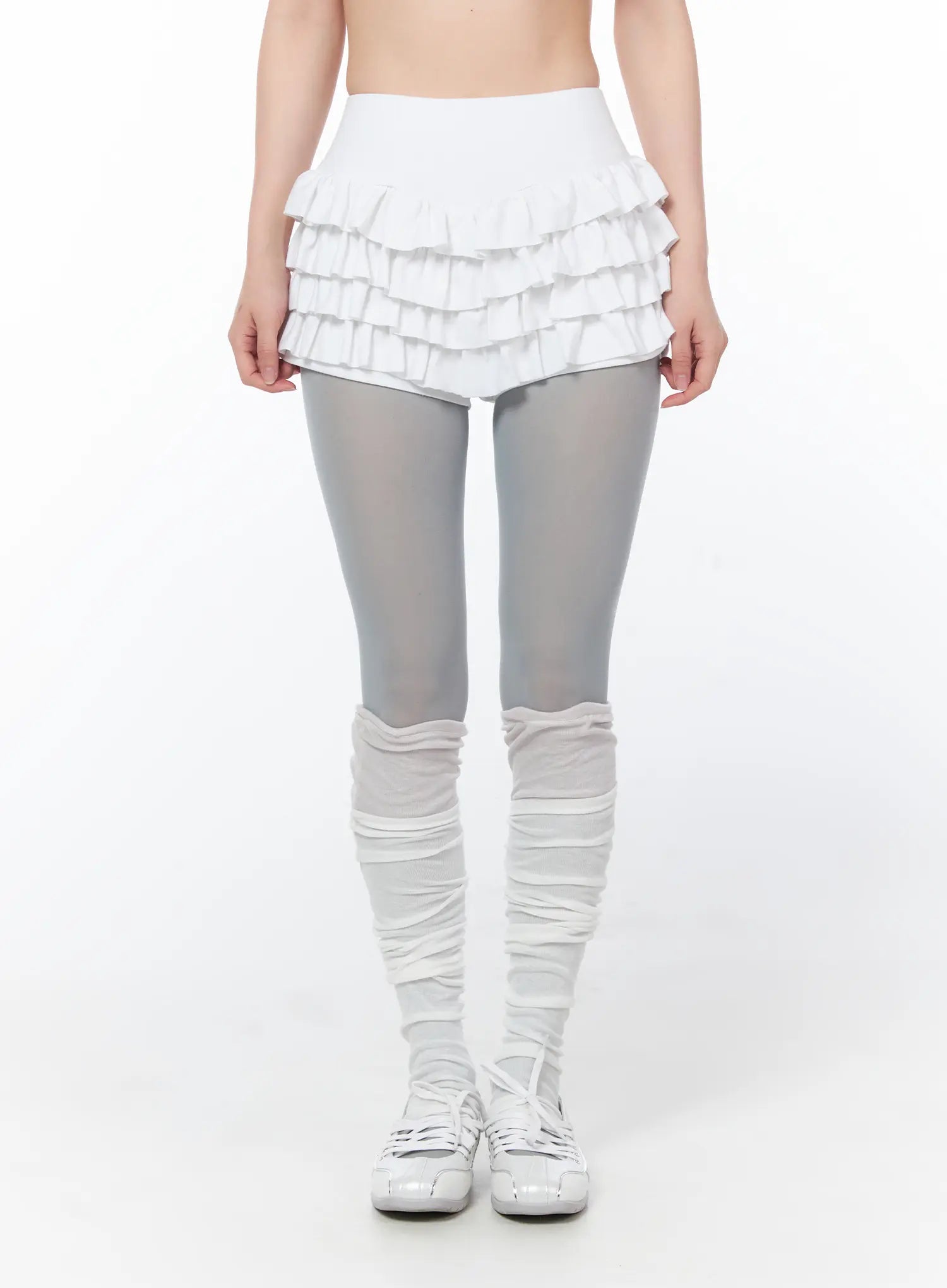 layered-ruffle-mini-skirt-cy508