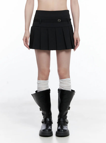 pleated-mini-skirt-with-belt-detail-cg529