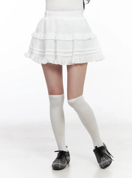 tiered-flare-mini-skirt-cm527