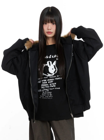 oversized-faux-fur-trim-hoodie-cn521