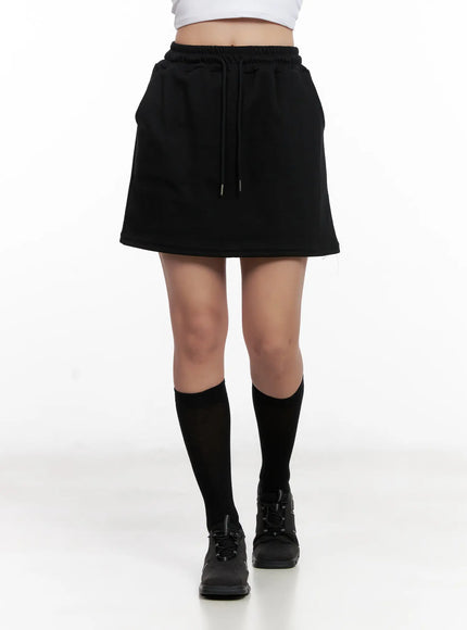 drawstring-sweat-skirt-cl518