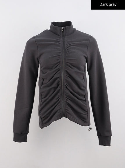 sleek-ruched-zip-up-co318