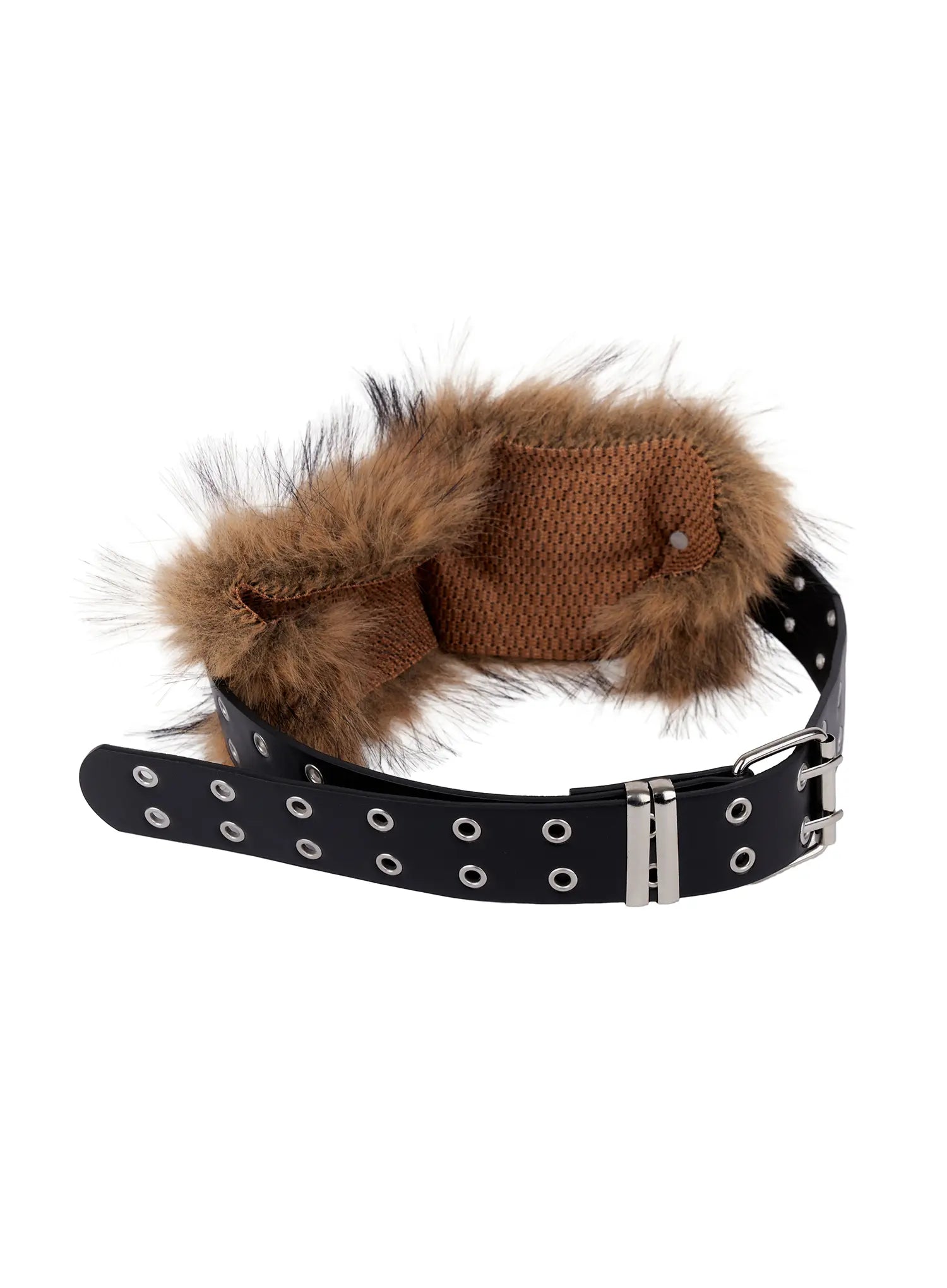 faux-fur-eyelet-belt-cn521