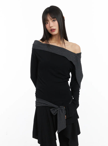 off-shoulder-two-tone-mini-dress-cd522