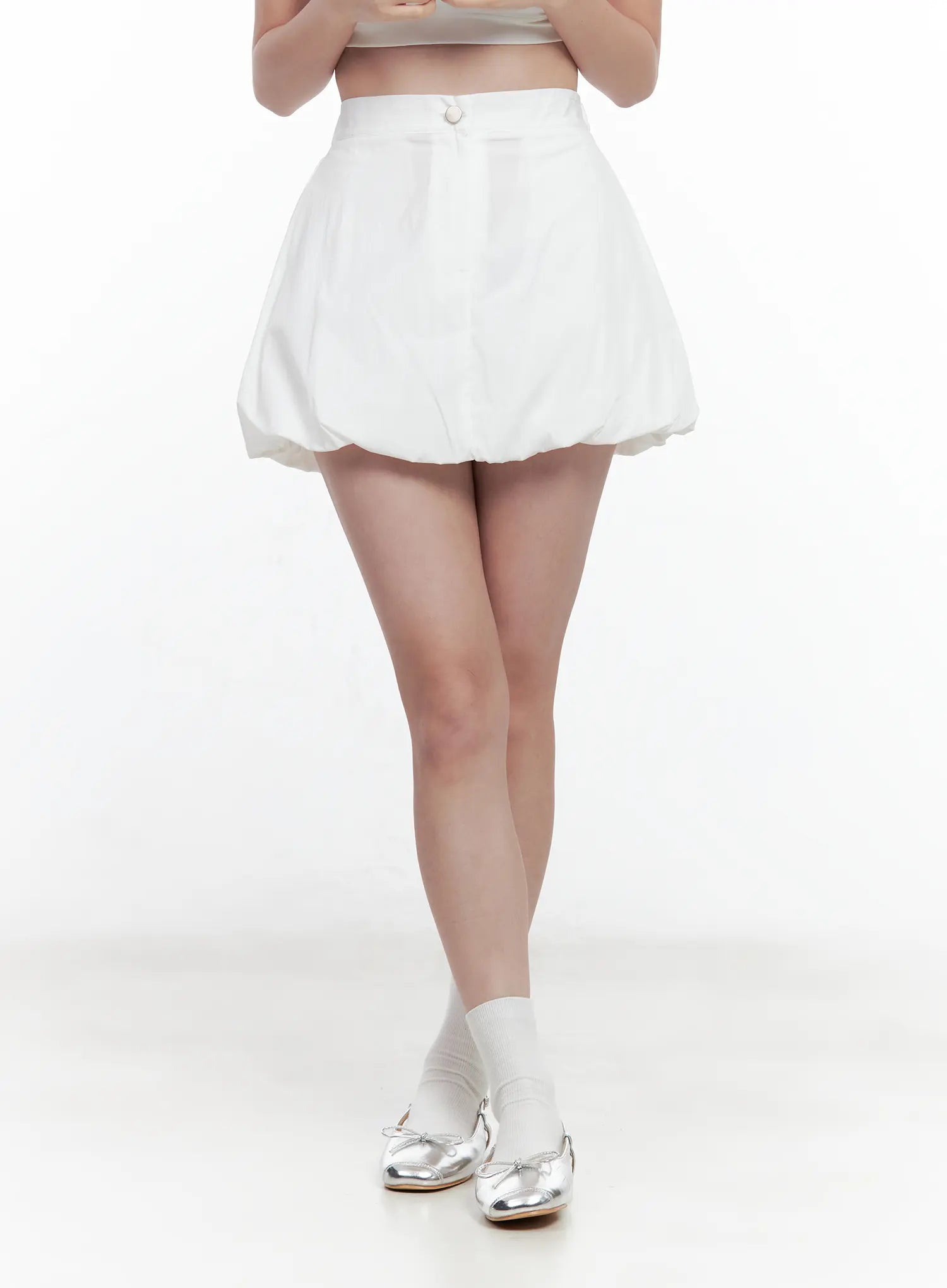 high-waisted-mini-bubble-skirt
