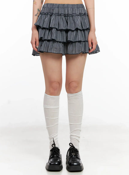 ruffled-gingham-tiered-mini-skirt-cl528