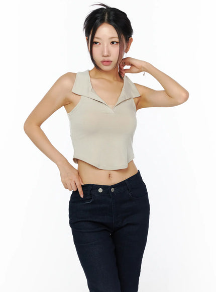 v-neck-collar-sleeveless-top-cu515