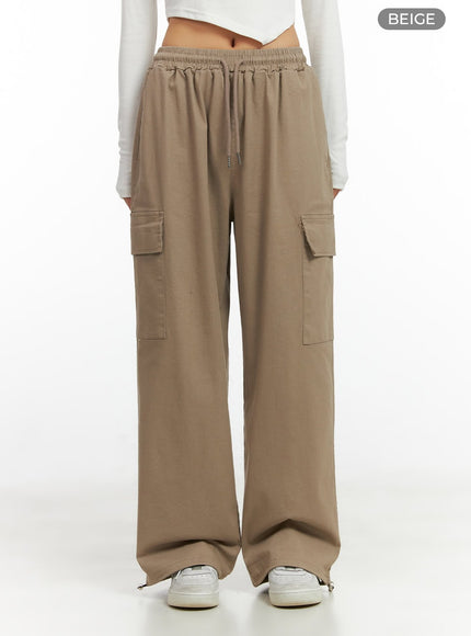 Wide Leg Cargo Pants CO414