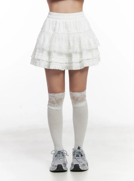 ruffled-lace-mini-skirt-cn528