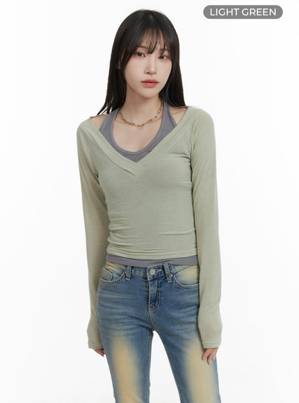 solid-v-neck-long-sleeve-top-ca402