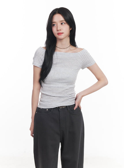 stripe-off-shoulder-top-cy526