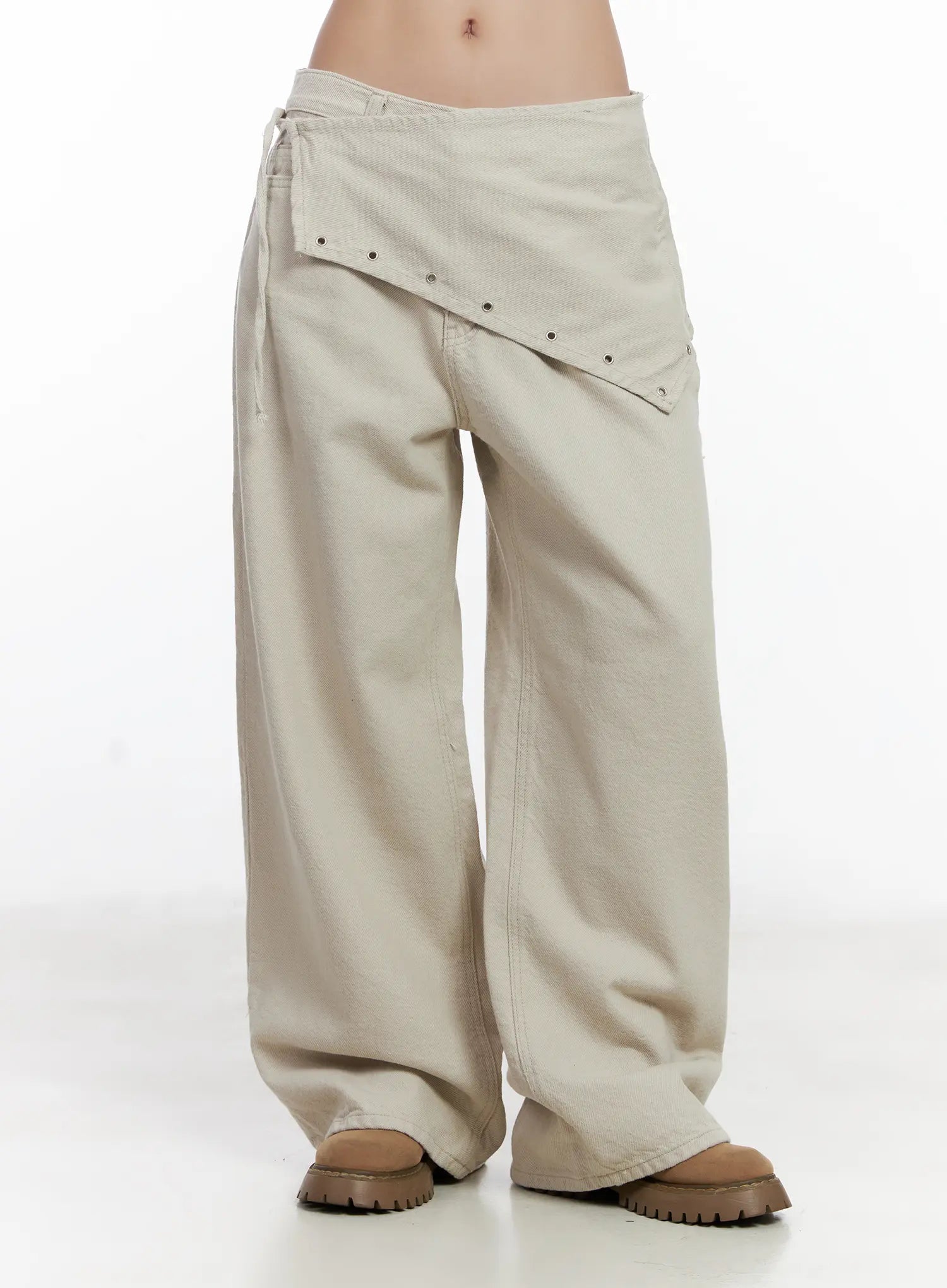 terry-scarf-layered-pants-cj530