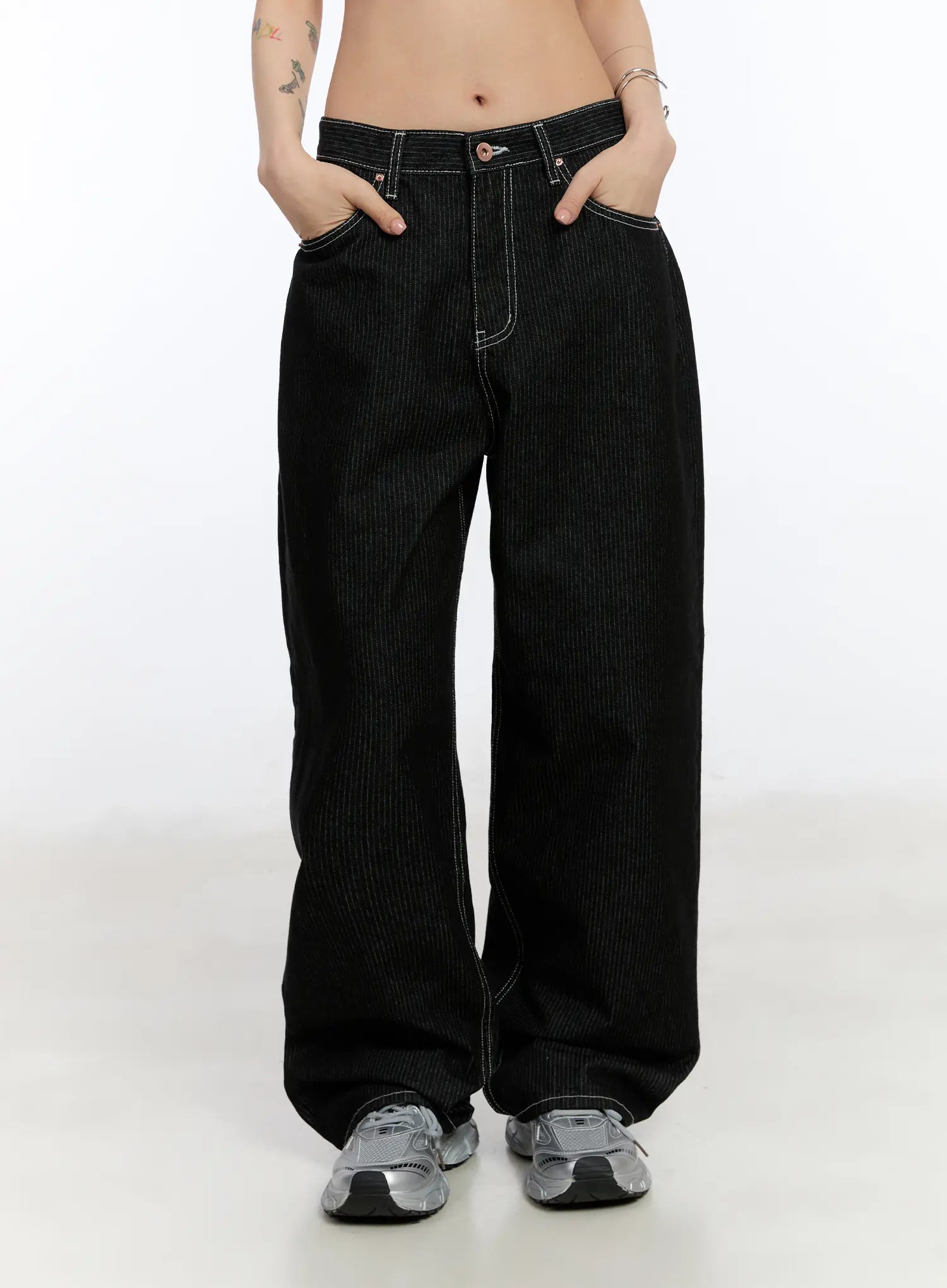 athe-wide-stripe-jeans-ca506