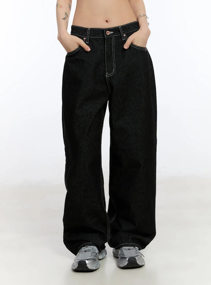 athe-wide-stripe-jeans-ca506