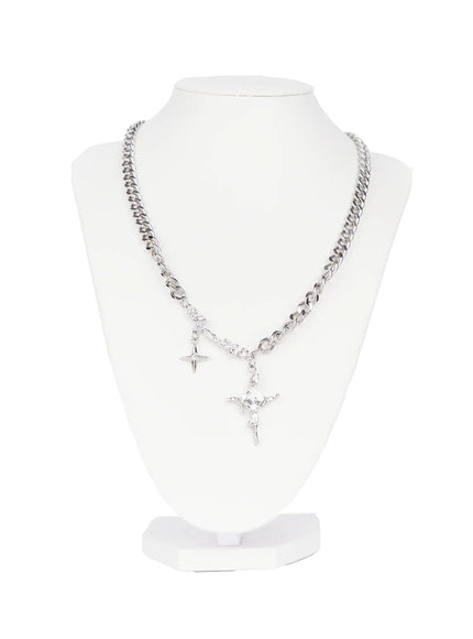twin-star-chain-necklace-cg526