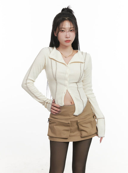 stitched-collared-crop-cardigan-cj516