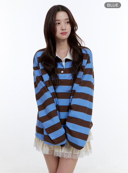 cotton-oversize-buttoned-long-sleeve-stripe-tee-oo407