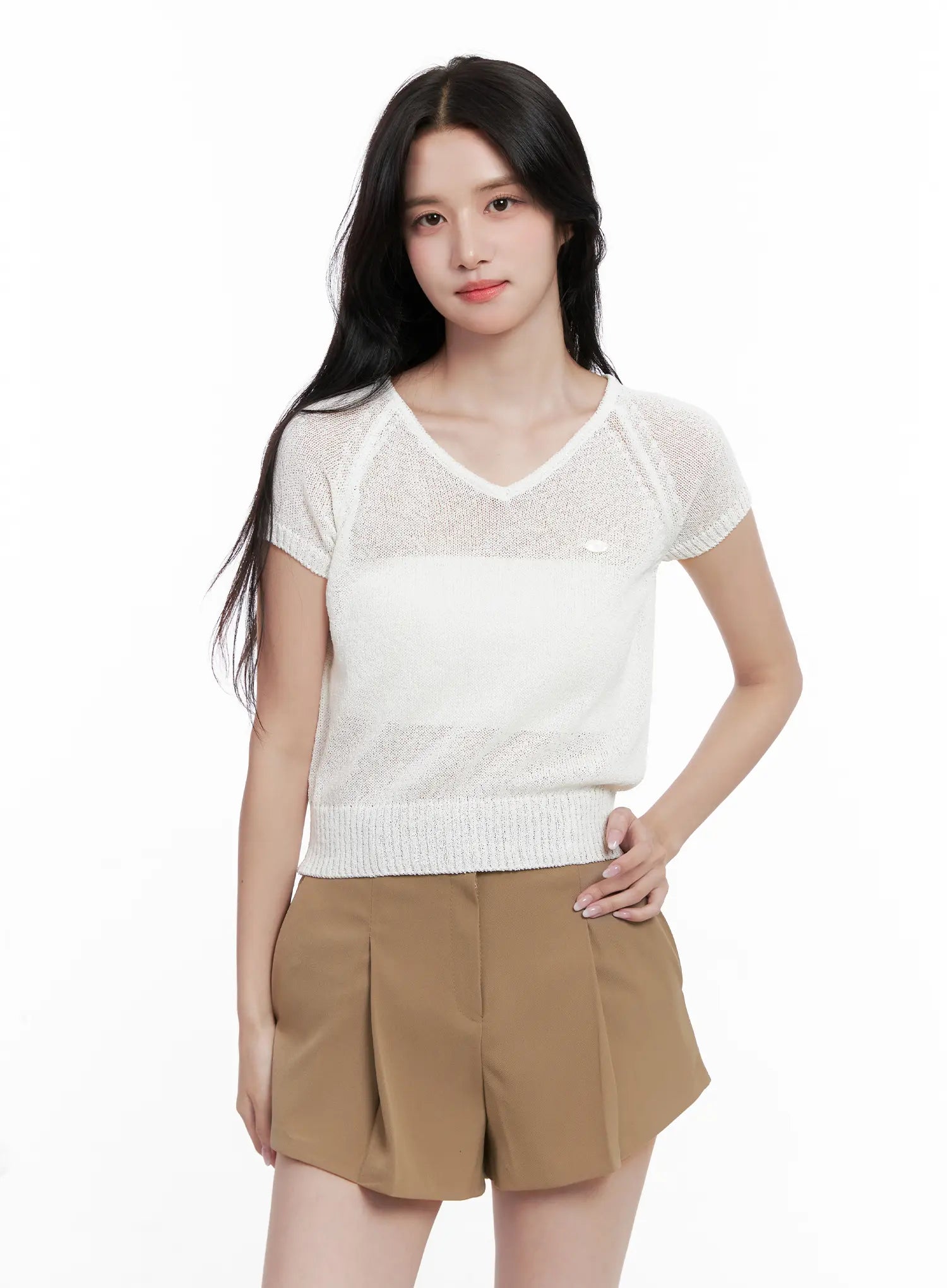 v-neck-knit-short-sleeve-top-cl515