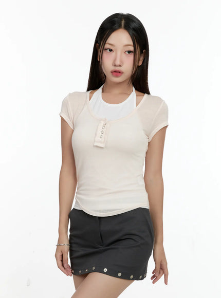 sheer-short-sleeve-snap-top-cg501