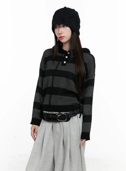 striped-half-buttonsweater-hoodie-co521