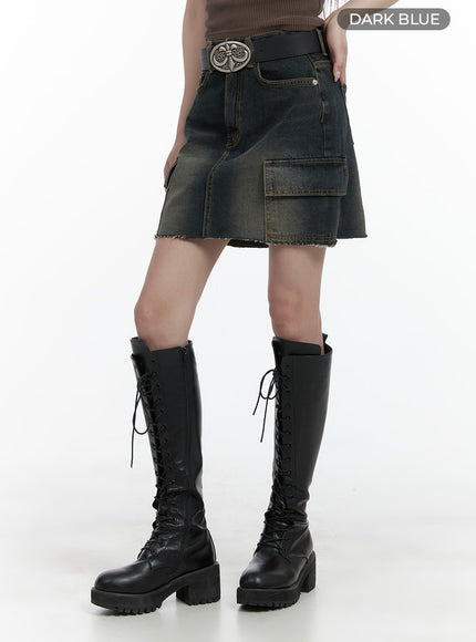 destroyed-hem-cargo-denim-mini-skirt-ca402