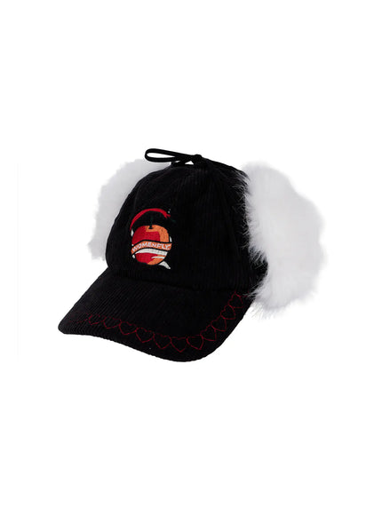 corduroy-fuzzy-earflap-baseball-cap-cn521