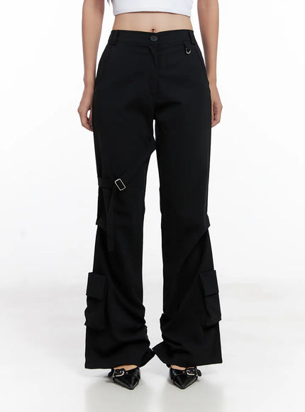 utility-buckle-flare-pants-cl518