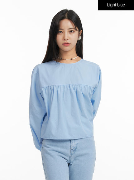 solid-round-neck-long-sleeve-blouse-of420