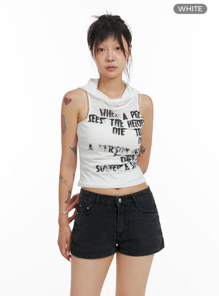 hooded-lettering-sleeveless-crop-top-cl415