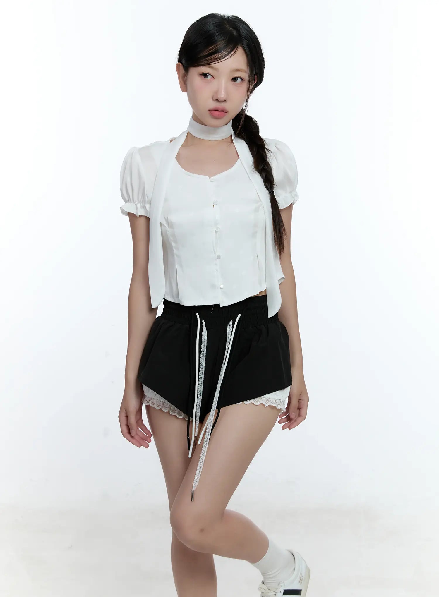 puff-sleeve-crop-top-scarf-cu527