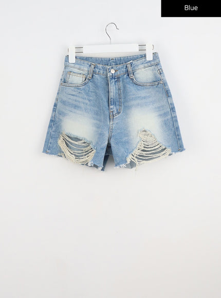 ripped-hem-shorts-cy331