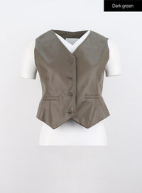 faux-leather-buttoned-vest-is306