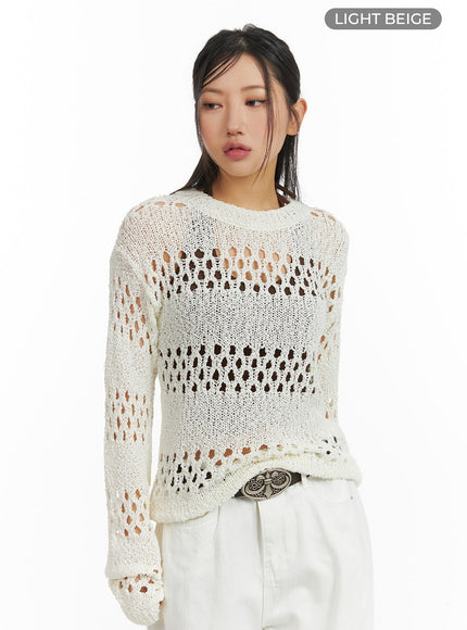 round-neck-hollow-out-knit-sweater-cm408