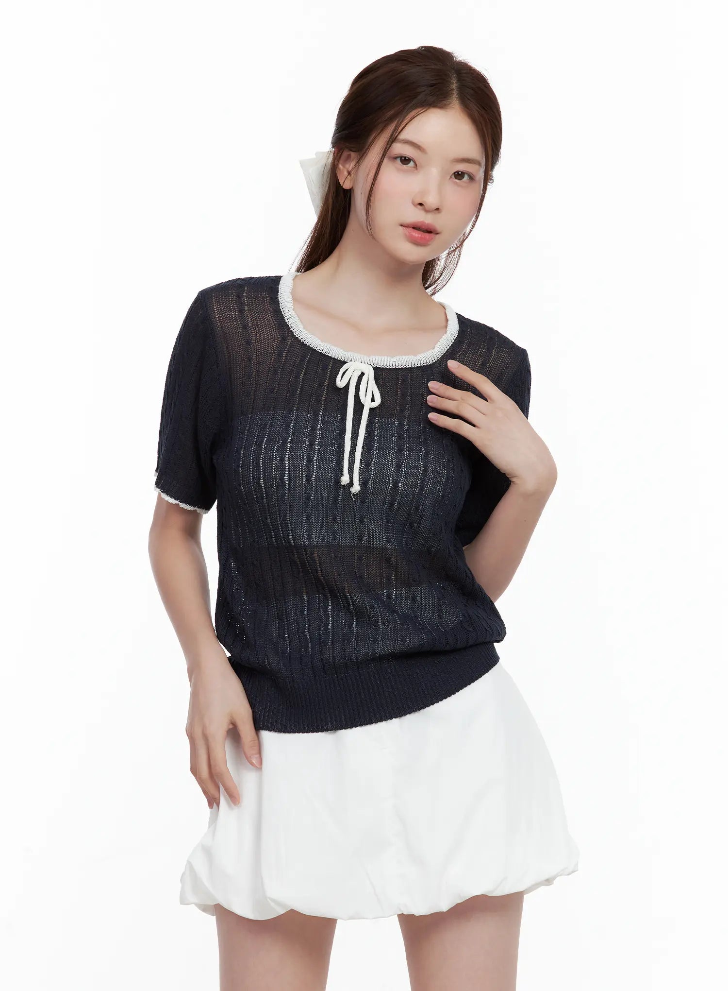 sheer-knit-tie-sweater-top