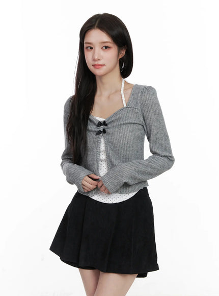 polka-dot-cami-and-ribbon-cardigan-set-cn527