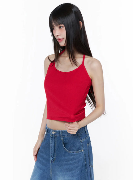 ribbed-halter-neck-tank-top-cu519