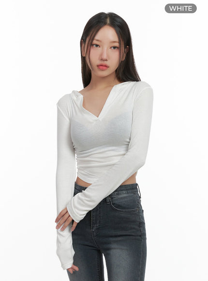 classic-slim-v-neck-crop-top-hoodie-co402