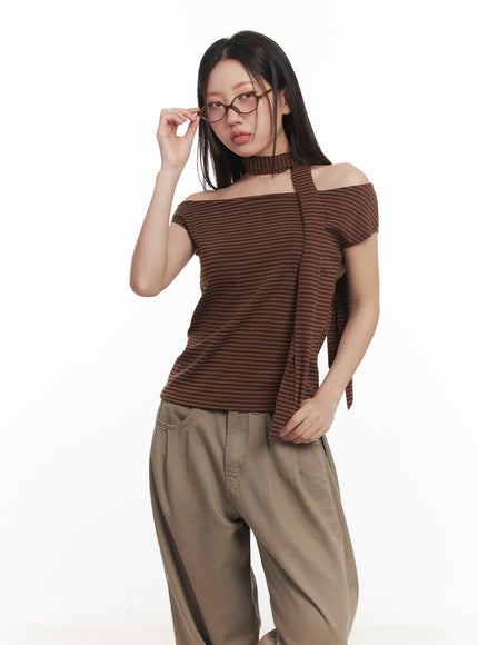 stripe-off-shoulder-top-with-scarf-ca521