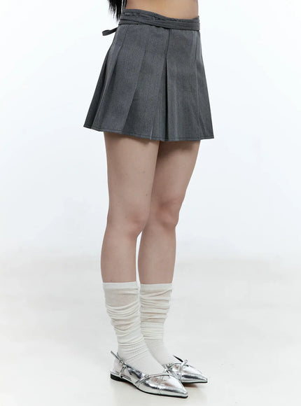 pleated-wrap-mini-skirt-cg511
