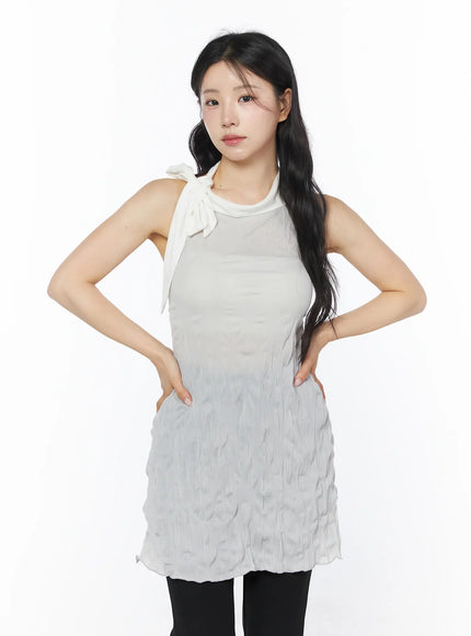 texture-neck-tie-blouse-cd805