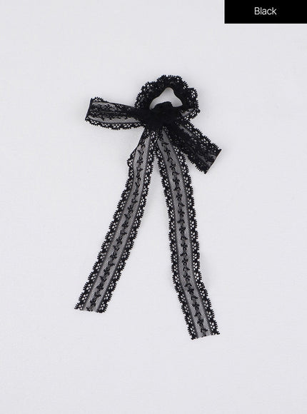 lace-hair-wraps-ij403 / Black