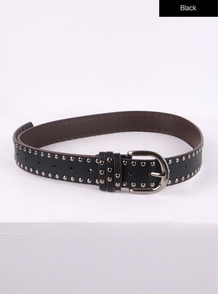 y2k-stud-belt-cf407 / Black