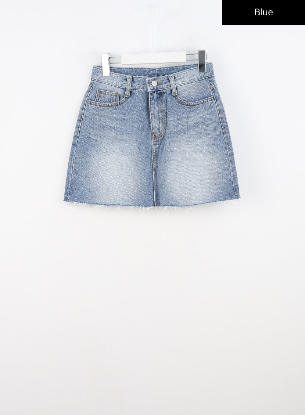 distressed-washed-mini-skirt-cn306 / Blue