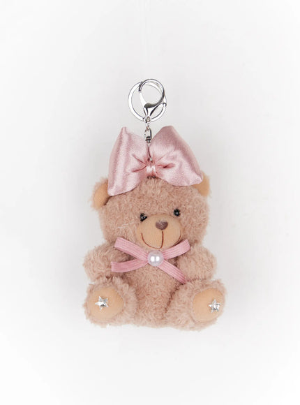 ribbon-fluffy-teddy-bear-keychain-io527