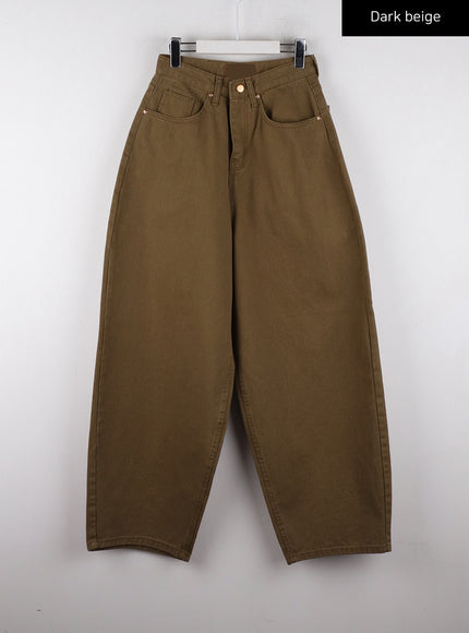 parachute-pants-cd312 / Dark beige