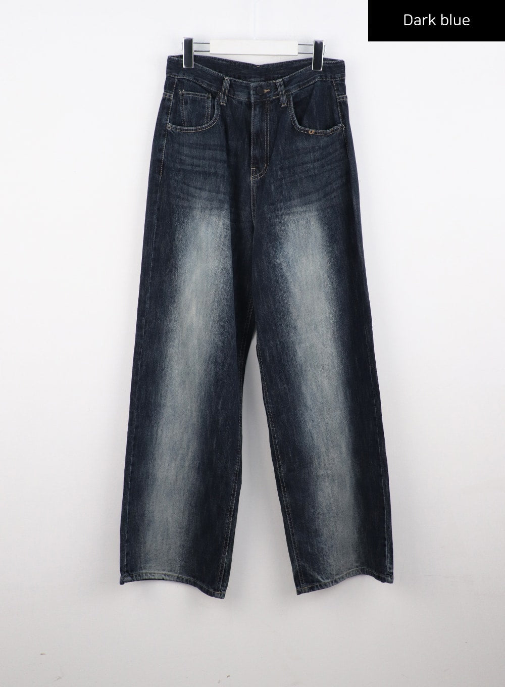 dark-wash-wide-leg-jeans-cs326 / Dark blue