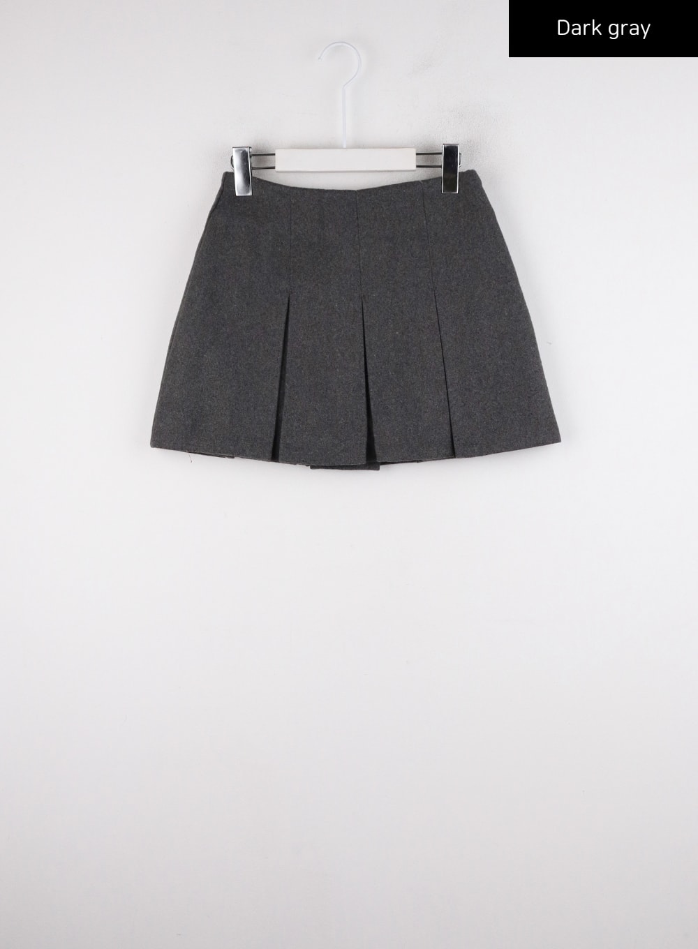 pleated-mini-skirt-cd312 / Dark gray